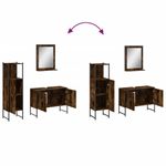 Casa si Gradina - Mobilier - Seturi de mobilier - Seturi baie - Set dulapuri de baie, 3 piese, stejar afumat, lemn prelucrat - Infinity.ro