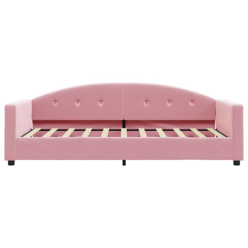 Casa si Gradina - Mobilier - Paturi si accesorii - Paturi - Pat de zi, roz, 80x200 cm, catifea - Infinity.ro