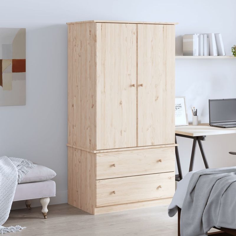 Casa si Gradina - Mobilier - Dulapuri si sifoniere - Dulapuri - Dulap „ALTA”, 90x55x170 cm, lemn masiv de pin - Infinity.ro