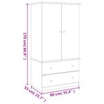 Casa si Gradina - Mobilier - Dulapuri si sifoniere - Dulapuri - Dulap „ALTA”, 90x55x170 cm, lemn masiv de pin - Infinity.ro