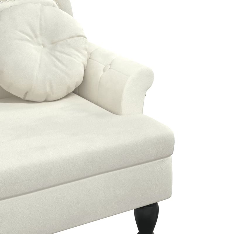 Casa si Gradina - Mobilier - Canapele si coltare - Banchete - Bancheta cu perne, crem, 120,5x65x75 cm, catifea - Infinity.ro