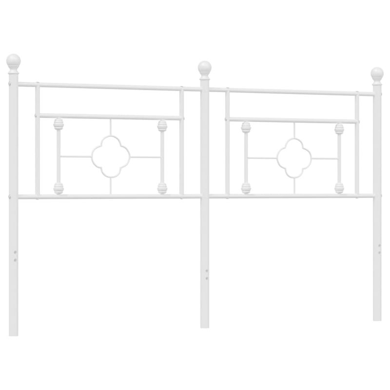 Casa si Gradina - Mobilier - Paturi si accesorii - Accesorii paturi - Tablie de pat metalica, alb, 160 cm - Infinity.ro