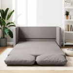 Casa si Gradina - Mobilier - Canapele si coltare - Canapele - Canapea extensibila 2 in 1, gri taupe, 112x174x55 cm, textil - Infinity.ro