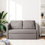 Casa si Gradina - Mobilier - Canapele si coltare - Canapele - Canapea extensibila 2 in 1, gri taupe, 112x174x55 cm, textil - Infinity.ro