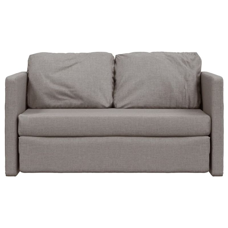 Casa si Gradina - Mobilier - Canapele si coltare - Canapele - Canapea extensibila 2 in 1, gri taupe, 112x174x55 cm, textil - Infinity.ro