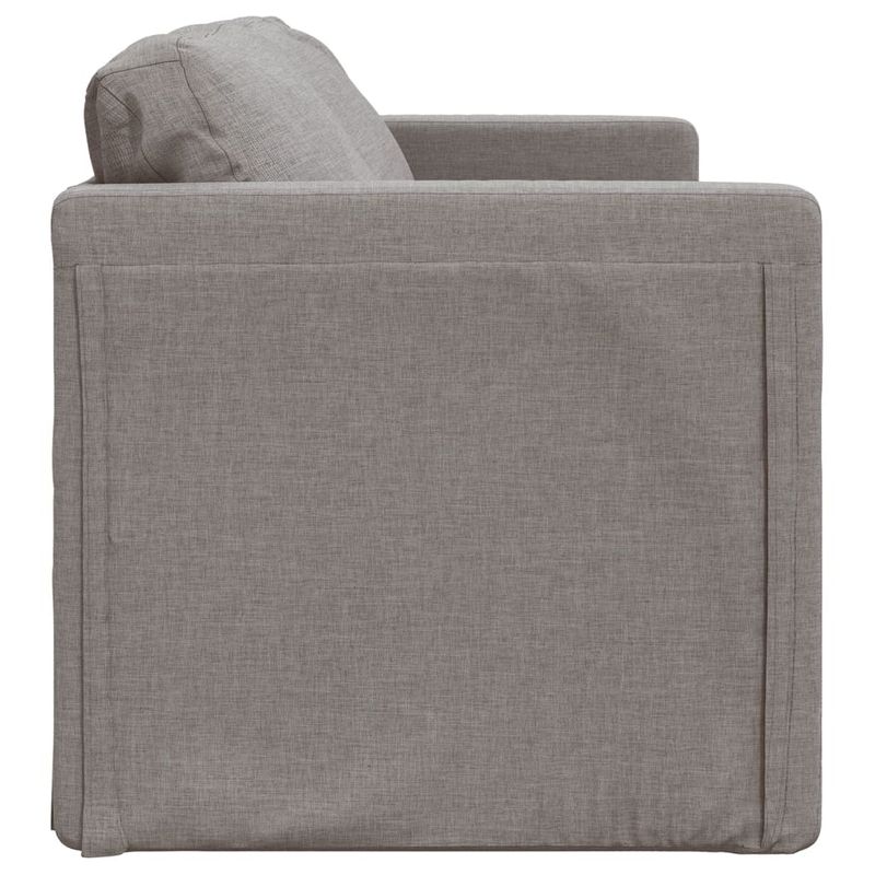 Casa si Gradina - Mobilier - Canapele si coltare - Canapele - Canapea extensibila 2 in 1, gri taupe, 112x174x55 cm, textil - Infinity.ro