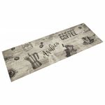 Casa si Gradina - Textile si covoare - Covoare - Covoare casa - Covor de bucatarie lavabil Coffee, gri, 60x180 cm, catifea - Infinity.ro