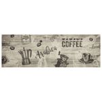 Casa si Gradina - Textile si covoare - Covoare - Covoare casa - Covor de bucatarie lavabil Coffee, gri, 60x180 cm, catifea - Infinity.ro