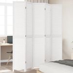 Casa si Gradina - Decoratiuni - Pereti despartitori si paravane - Paravan camera 5 panouri, alb, lemn masiv paulownia - Infinity.ro