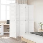 Casa si Gradina - Decoratiuni - Pereti despartitori si paravane - Paravan camera 5 panouri, alb, lemn masiv paulownia - Infinity.ro