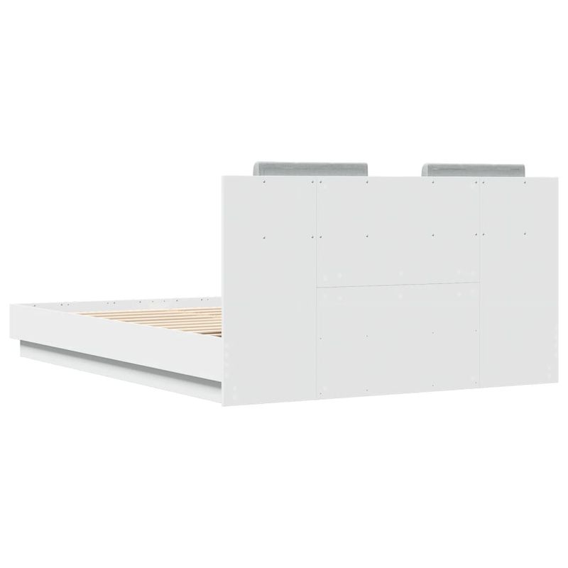 Casa si Gradina - Mobilier - Paturi si accesorii - Paturi - Cadru de pat cu tablie, alb, 150x200 cm, lemn prelucrat - Infinity.ro