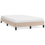 Casa si Gradina - Mobilier - Paturi si accesorii - Paturi - Cadru de pat, cappuccino, 120x190 cm, piele ecologica - Infinity.ro
