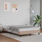 Casa si Gradina - Mobilier - Paturi si accesorii - Paturi - Cadru de pat, cappuccino, 120x190 cm, piele ecologica - Infinity.ro