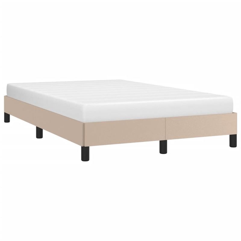 Casa si Gradina - Mobilier - Paturi si accesorii - Paturi - Cadru de pat, cappuccino, 120x190 cm, piele ecologica - Infinity.ro