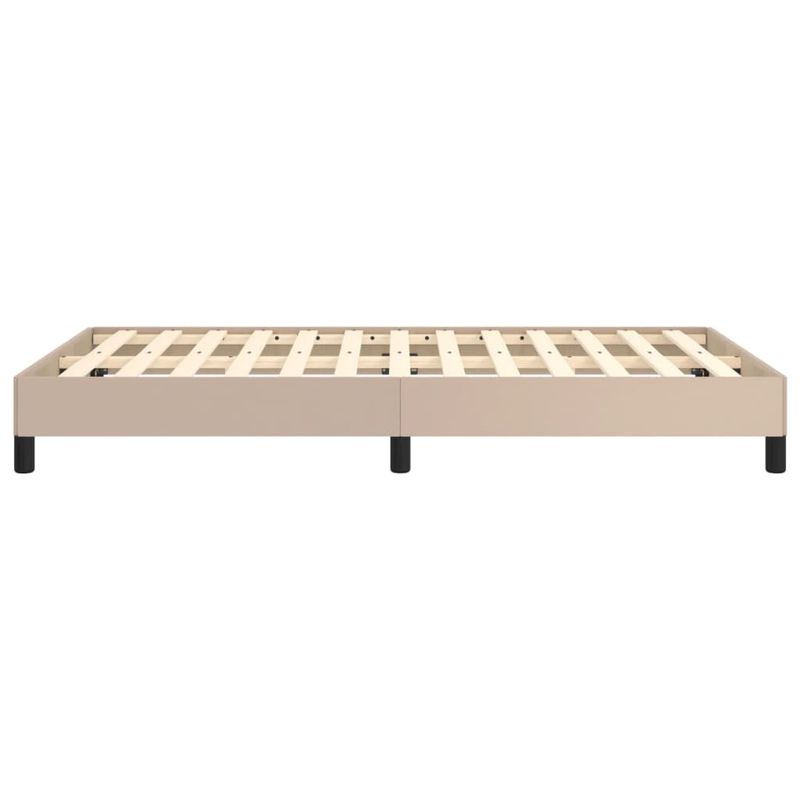 Casa si Gradina - Mobilier - Paturi si accesorii - Paturi - Cadru de pat, cappuccino, 120x190 cm, piele ecologica - Infinity.ro