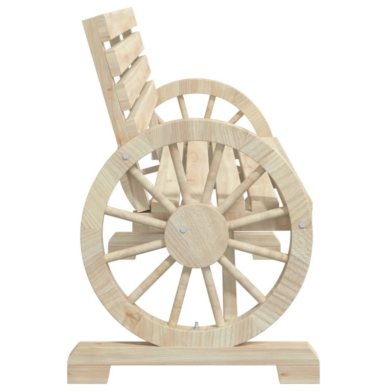 Casa si Gradina - Gradina si terasa - Mobilier exterior - Scaune si sezlonguri gradina - Banca de gradina cu 2 locuri, lemn masiv de brad, maro - Infinity.ro