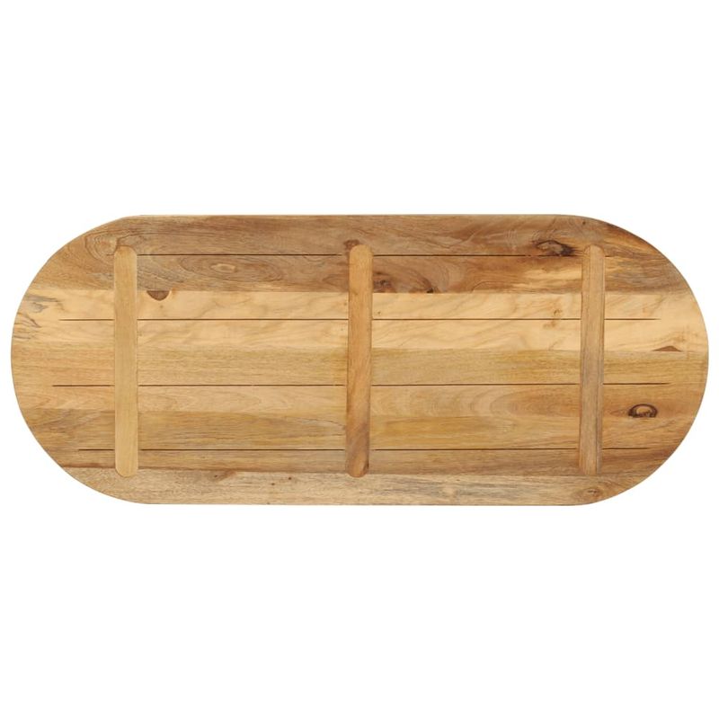 Casa si Gradina - Mobilier - Feronerie si accesorii mobila - Blat de masa oval, 140x50x2,5 cm, lemn masiv mango brut - Infinity.ro