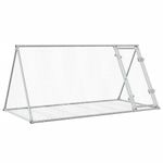 Petshop - Accesorii petshop - Culcusuri si custi - Custi interior si exterior - Cusca pentru iepuri, argintiu, 200x105x91 cm, otel galvanizat - Infinity.ro