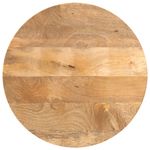 Casa si Gradina - Mobilier - Feronerie si accesorii mobila - Blat de masa rotund, diametru 40x2,5 cm, lemn masiv de mango brut, lemn de mango (natural) - Infinity.ro