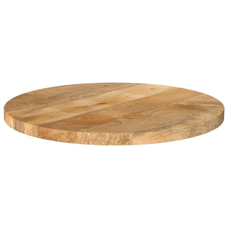 Casa si Gradina - Mobilier - Feronerie si accesorii mobila - Blat de masa rotund, diametru 40x2,5 cm, lemn masiv de mango brut, lemn de mango (natural) - Infinity.ro