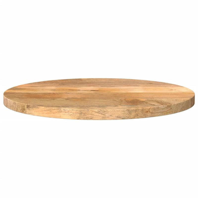 Casa si Gradina - Mobilier - Feronerie si accesorii mobila - Blat de masa rotund, diametru 40x2,5 cm, lemn masiv de mango brut, lemn de mango (natural) - Infinity.ro