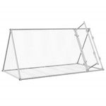 Petshop - Accesorii petshop - Culcusuri si custi - Custi interior si exterior - Cusca pentru iepuri, argintiu, 200x105x91 cm, otel galvanizat - Infinity.ro