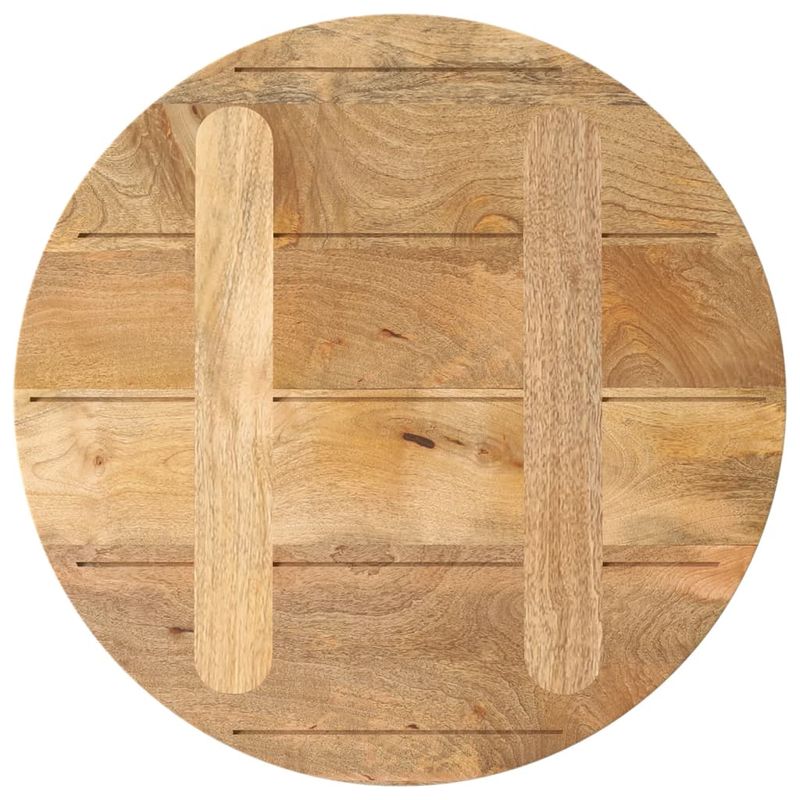 Casa si Gradina - Mobilier - Feronerie si accesorii mobila - Blat de masa rotund, diametru 40x2,5 cm, lemn masiv de mango brut, lemn de mango (natural) - Infinity.ro