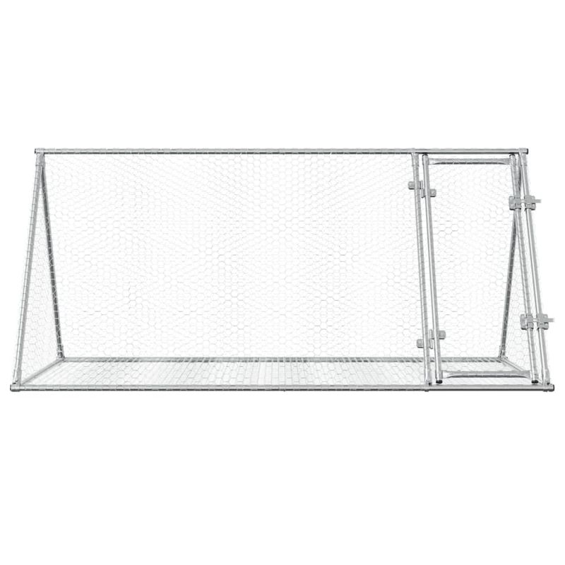 Petshop - Accesorii petshop - Culcusuri si custi - Custi interior si exterior - Cusca pentru iepuri, argintiu, 200x105x91 cm, otel galvanizat - Infinity.ro