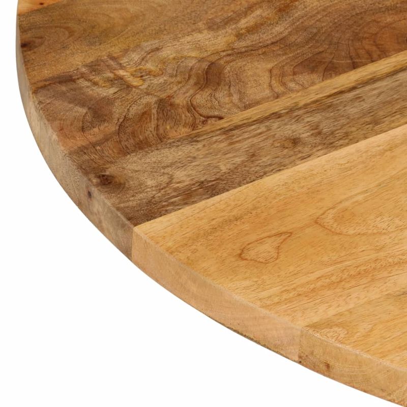 Casa si Gradina - Mobilier - Feronerie si accesorii mobila - Blat de masa rotund, diametru 40x2,5 cm, lemn masiv de mango brut, lemn de mango (natural) - Infinity.ro