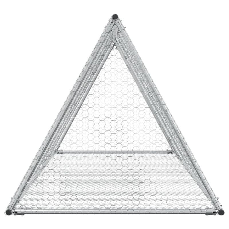 Petshop - Accesorii petshop - Culcusuri si custi - Custi interior si exterior - Cusca pentru iepuri, argintiu, 200x105x91 cm, otel galvanizat - Infinity.ro