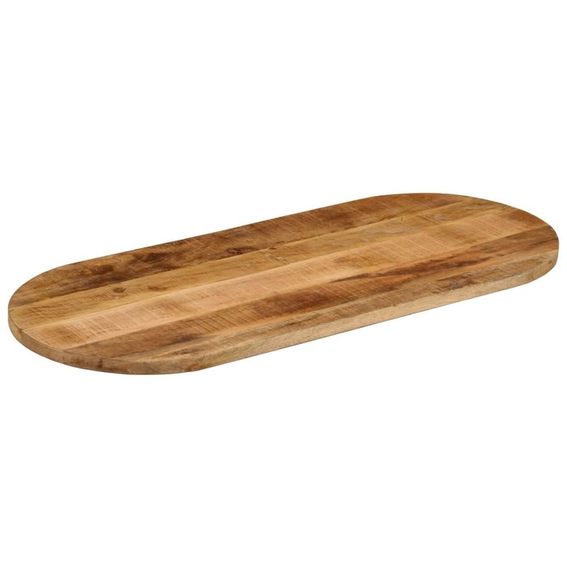 Casa si Gradina - Mobilier - Feronerie si accesorii mobila - Blat de masa oval, 100x50x3,8 cm, lemn masiv mango brut - Infinity.ro