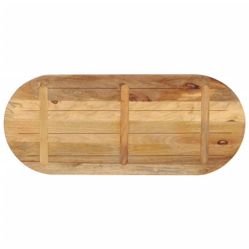 Casa si Gradina - Mobilier - Feronerie si accesorii mobila - Blat de masa oval, 100x50x3,8 cm, lemn masiv mango brut - Infinity.ro