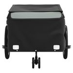 Sport si Outdoor - Ciclism - Accesorii pentru biciclete - Remorci biciclete - Remorca pentru biciclete, negru și gri, 45 kg, fier, mărime 62.5x124x52 cm - Infinity.ro
