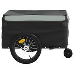Sport si Outdoor - Ciclism - Accesorii pentru biciclete - Remorci biciclete - Remorca pentru biciclete, negru și gri, 45 kg, fier, mărime 62.5x124x52 cm - Infinity.ro