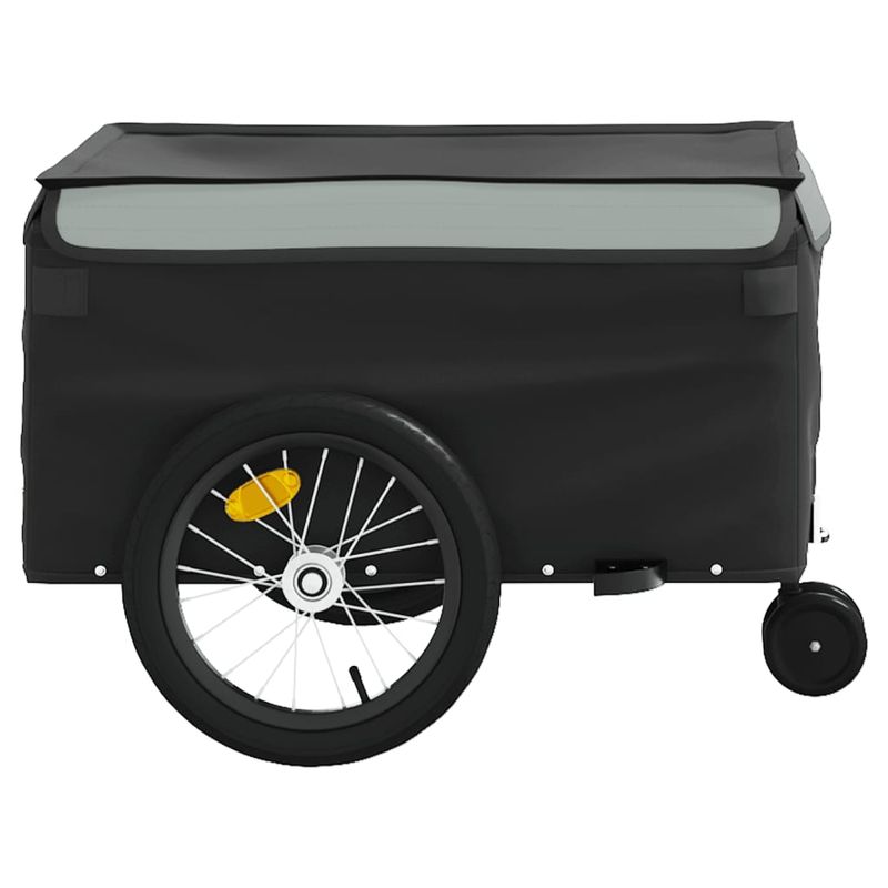 Sport si Outdoor - Ciclism - Accesorii pentru biciclete - Remorci biciclete - Remorca pentru biciclete, negru și gri, 45 kg, fier, mărime 62.5x124x52 cm - Infinity.ro