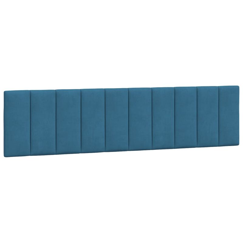 Casa si Gradina - Mobilier - Paturi si accesorii - Paturi - Cadru de pat cu tablie, albastru, 200x200 cm, catifea - Infinity.ro