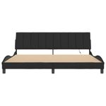 Casa si Gradina - Mobilier - Paturi si accesorii - Paturi - Cadru de pat cu lumini LED, negru, 200x200 cm, catifea - Infinity.ro