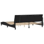 Casa si Gradina - Mobilier - Paturi si accesorii - Paturi - Cadru de pat cu lumini LED, negru, 200x200 cm, catifea - Infinity.ro