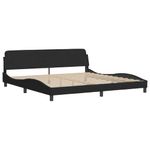 Casa si Gradina - Mobilier - Paturi si accesorii - Paturi - Cadru de pat cu lumini LED, negru, 200x200 cm, catifea - Infinity.ro