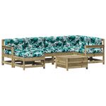 Casa si Gradina - Gradina si terasa - Mobilier exterior - Seturi mobila gradina - Set mobilier de gradina cu perne, 7 piese, lemn de pin tratat - Infinity.ro