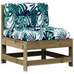 Casa si Gradina - Gradina si terasa - Mobilier exterior - Seturi mobila gradina - Set mobilier de gradina cu perne, 7 piese, lemn de pin tratat - Infinity.ro