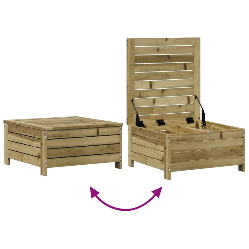 Casa si Gradina - Gradina si terasa - Mobilier exterior - Seturi mobila gradina - Set mobilier de gradina cu perne, 7 piese, lemn de pin tratat - Infinity.ro