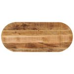 Casa si Gradina - Mobilier - Feronerie si accesorii mobila - Blat de masa oval, 140x60x3,8 cm, lemn masiv mango brut - Infinity.ro