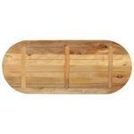Casa si Gradina - Mobilier - Feronerie si accesorii mobila - Blat de masa oval, 140x60x3,8 cm, lemn masiv mango brut - Infinity.ro