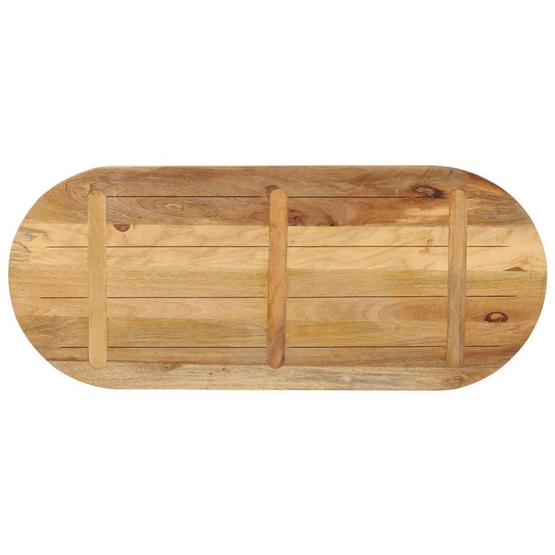 Casa si Gradina - Mobilier - Feronerie si accesorii mobila - Blat de masa oval, 140x60x3,8 cm, lemn masiv mango brut - Infinity.ro
