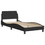 Casa si Gradina - Mobilier - Paturi si accesorii - Paturi - Cadru de pat cu lumini LED, negru, 80x200 cm, catifea - Infinity.ro
