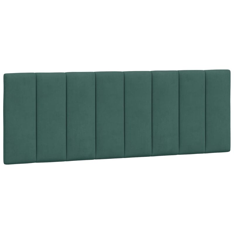 Casa si Gradina - Mobilier - Paturi si accesorii - Paturi - Cadru de pat cu tablie, verde inchis, 140x190 cm, catifea - Infinity.ro