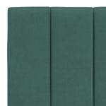 Casa si Gradina - Mobilier - Paturi si accesorii - Paturi - Cadru de pat cu tablie, verde inchis, 140x190 cm, catifea - Infinity.ro