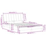 Casa si Gradina - Mobilier - Paturi si accesorii - Paturi - Cadru de pat cu tablie, verde inchis, 140x190 cm, catifea - Infinity.ro