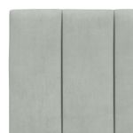 Casa si Gradina - Mobilier - Paturi si accesorii - Paturi - Cadru de pat cu tablie, gri deschis, 90x200 cm, catifea - Infinity.ro